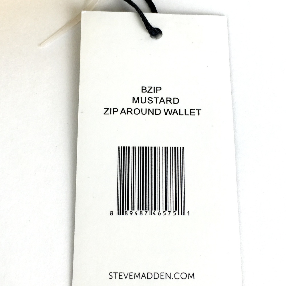 Steve Madden Zip Around Wallet/Wristlet Mustard - Picture 7 of 7